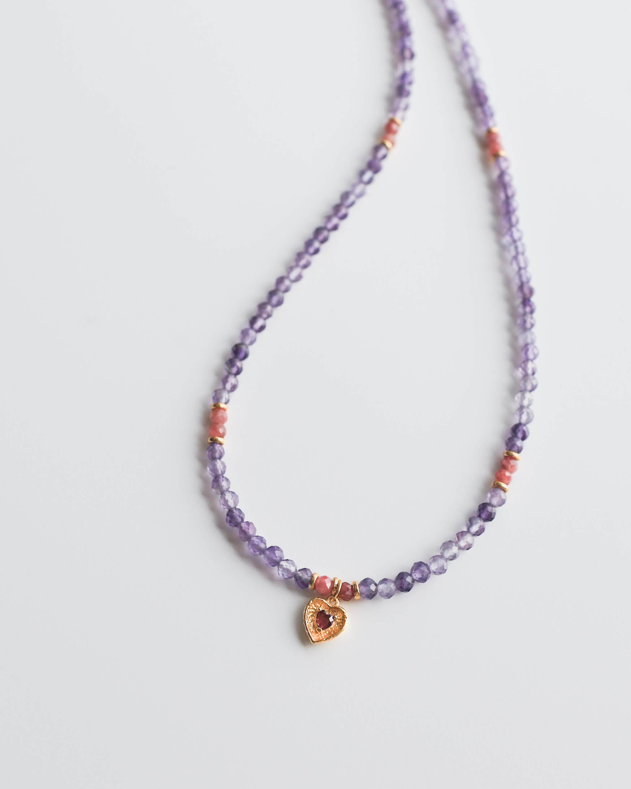 Amethyst & Rhodochrosite Necklace