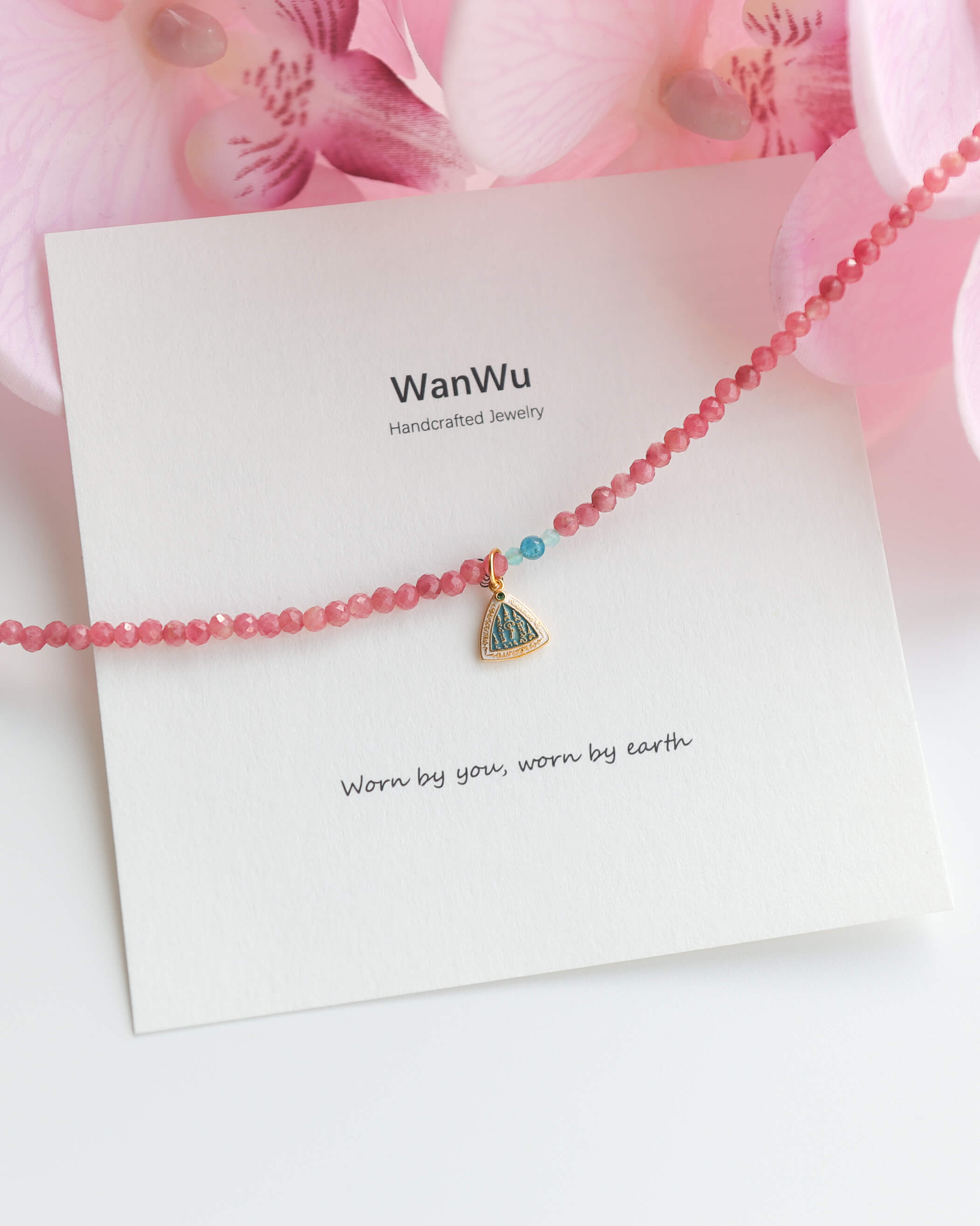 Rhodochrosite Lucky Charm Necklace