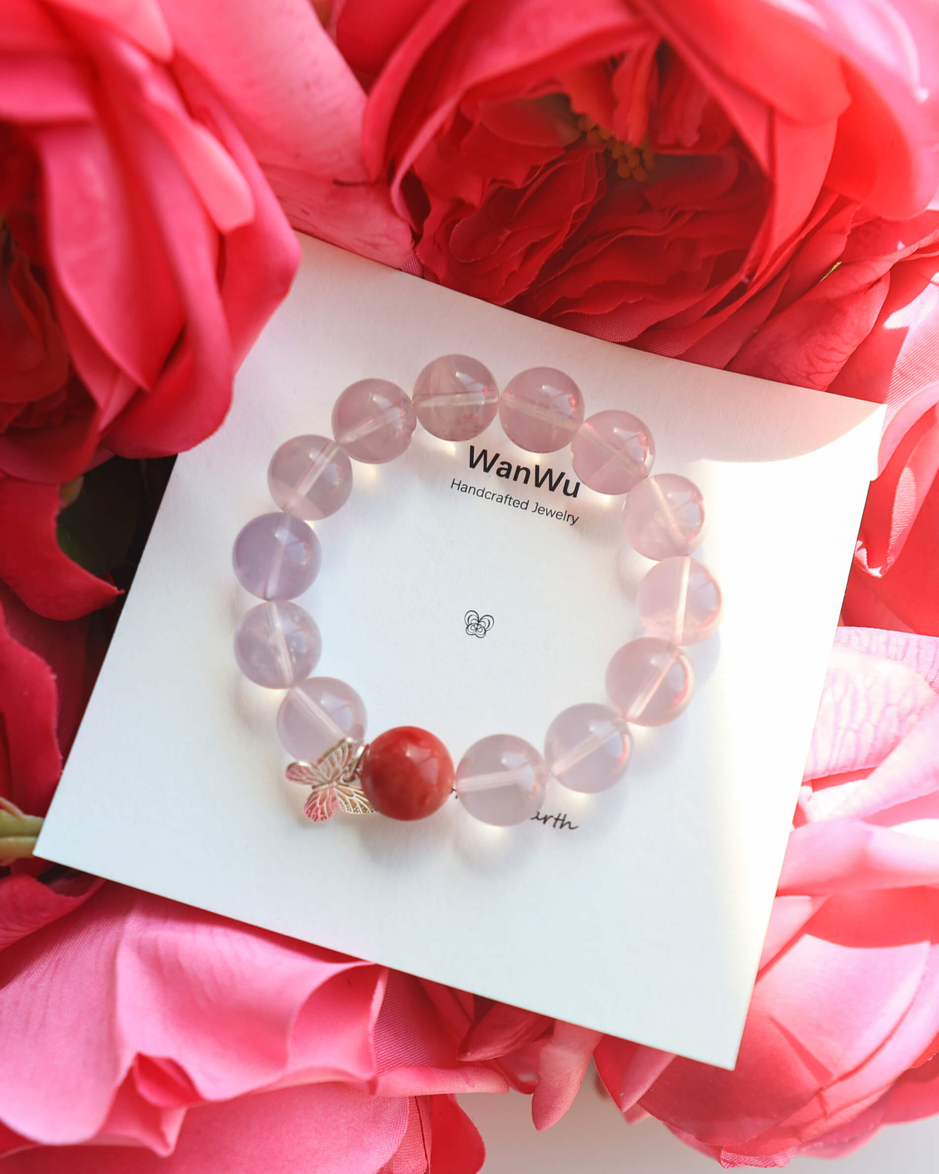 Rose Quartz & Rhodonite Bracelet