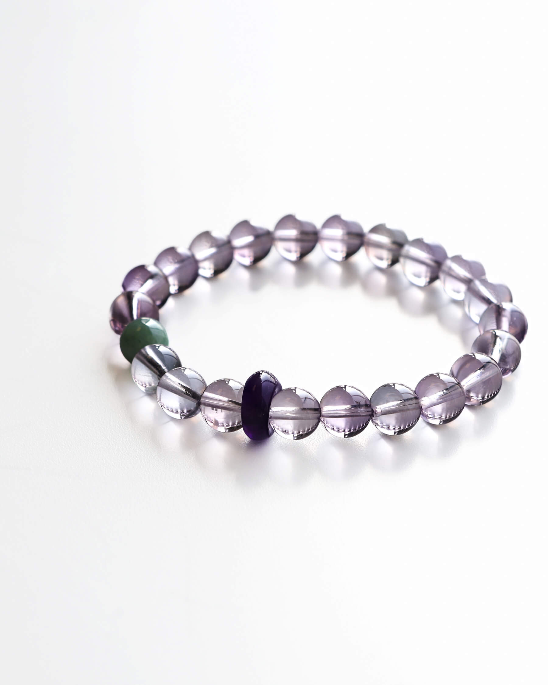 Amethyst & Jadeite Bracelet