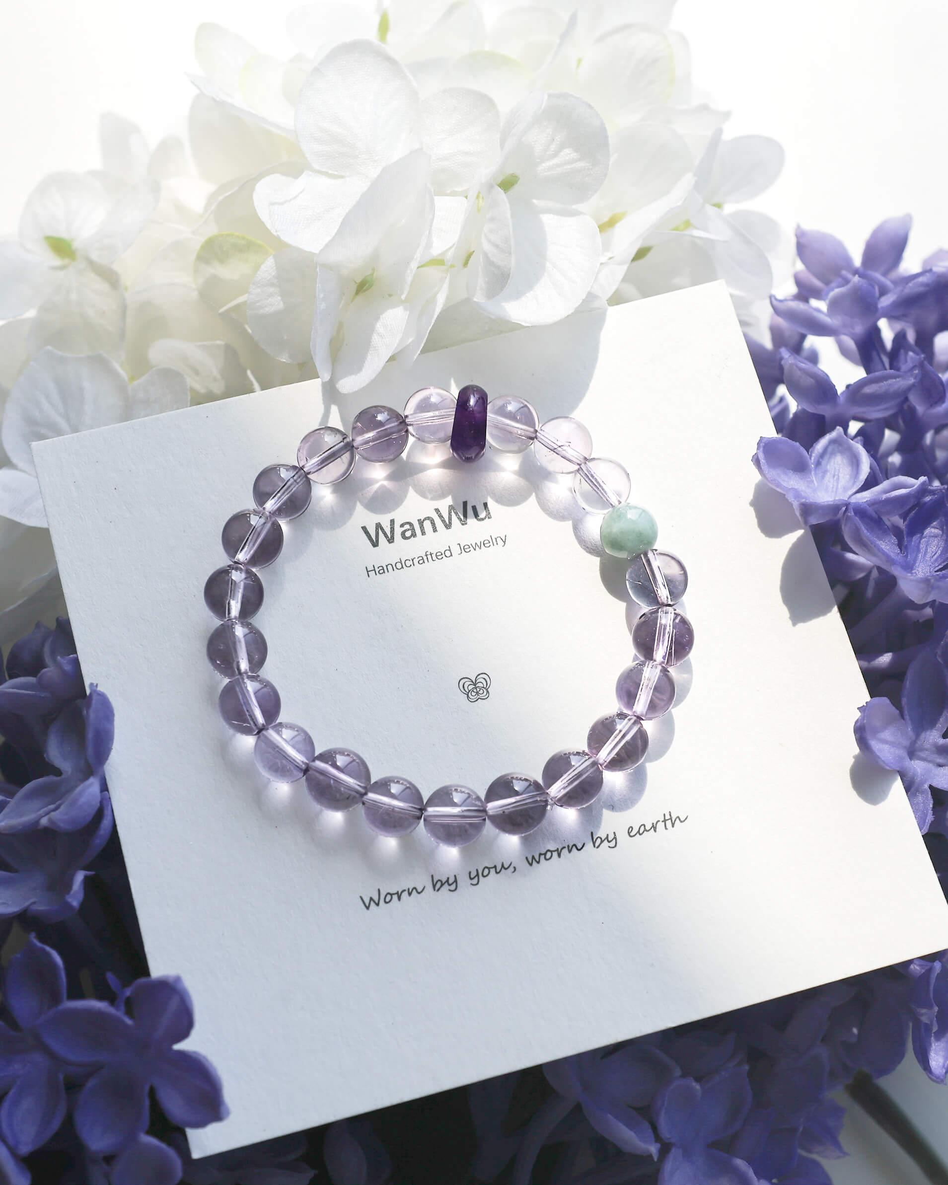 Amethyst & Jadeite Bracelet