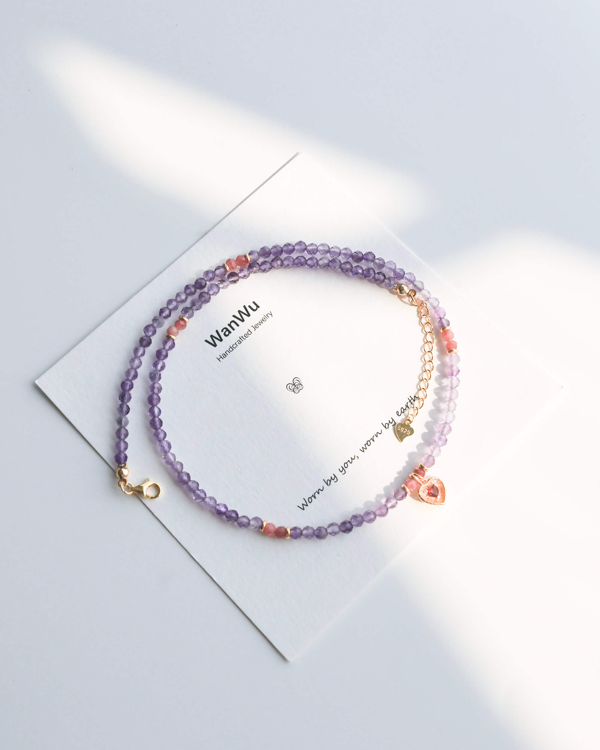 Amethyst & Rhodochrosite Necklace