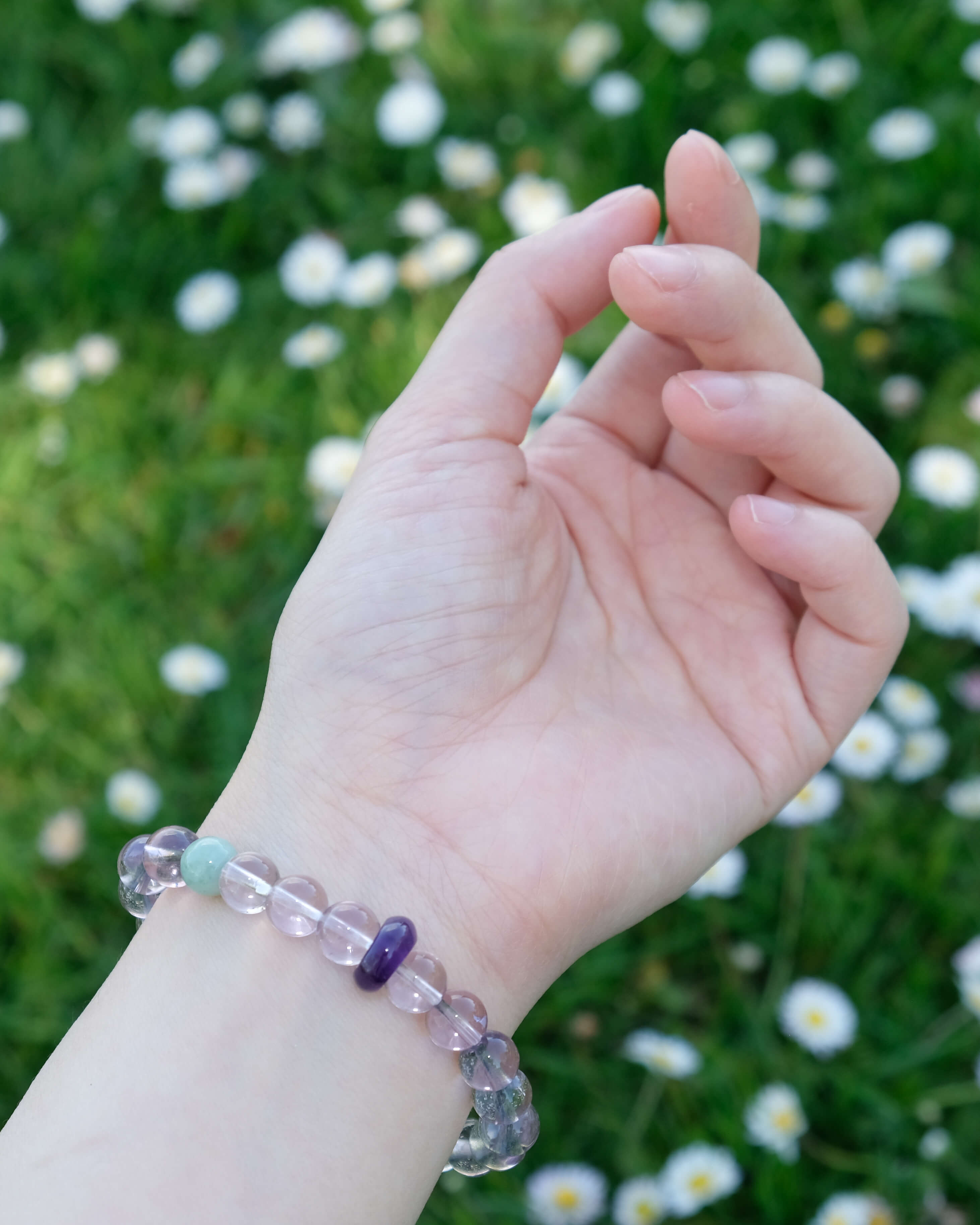 Amethyst & Jadeite Bracelet