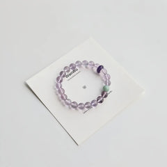 Purple Dream-Amethyst & Jadeite Bracelet - WanWu Jewelry