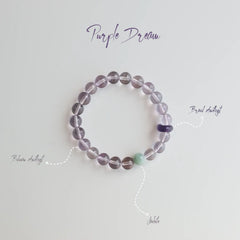 Purple Dream-Amethyst & Jadeite Bracelet - WanWu Jewelry