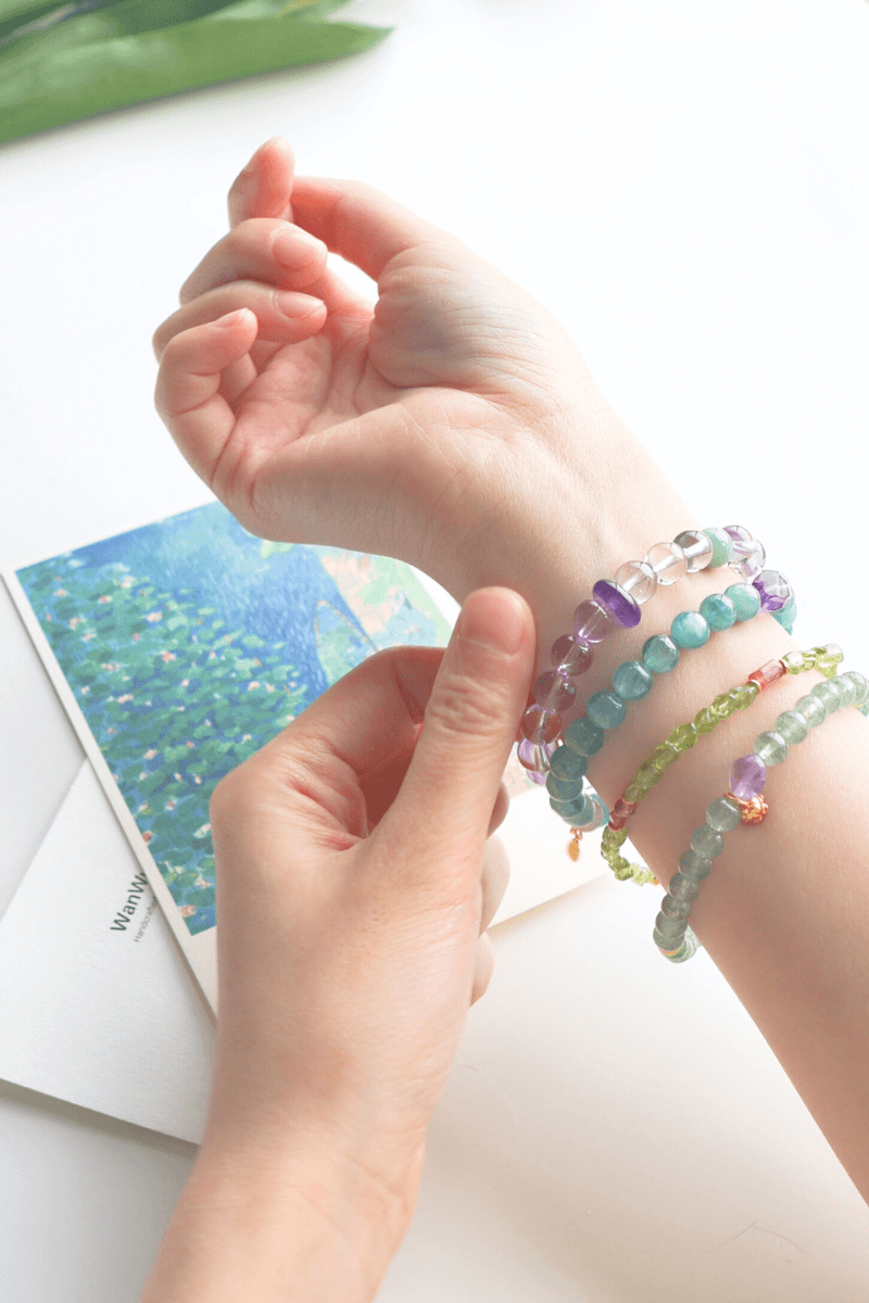 Peridot & Pink Tourmaline Bracelet
